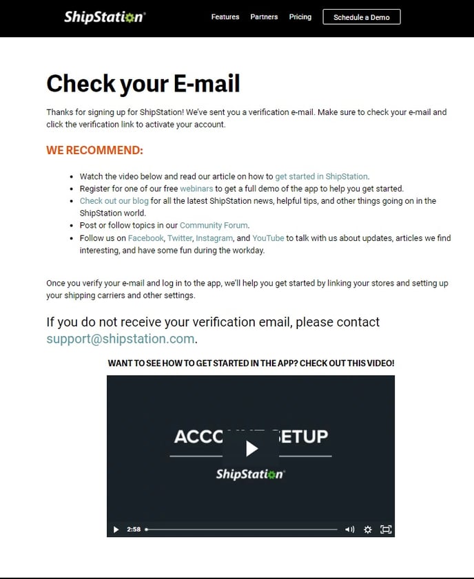 Check your Email